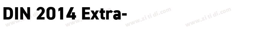 DIN 2014 Extra字体转换